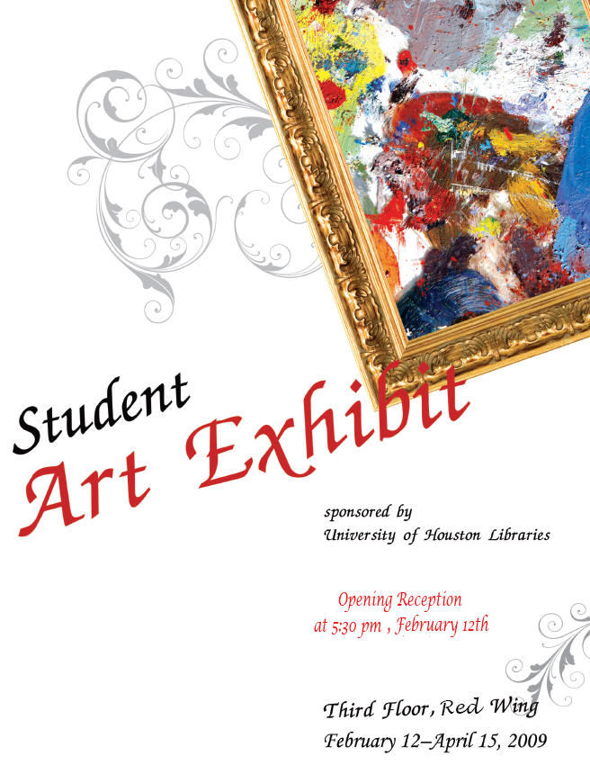 Student Art Exhibit Flyer