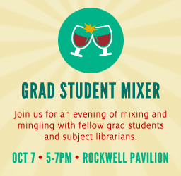 UH graduate students are invited to the Grad Student Mixer on October 7.
