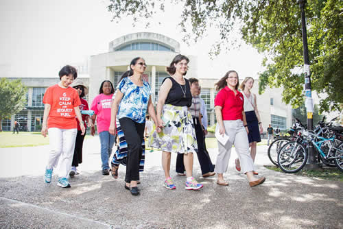 Librarians and staff of the University of Houston Libraries are exploring wellness at work through Walk Across Texas. 