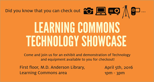 UH students, faculty and staff are invited to the Learning Commons Technology Showcase.