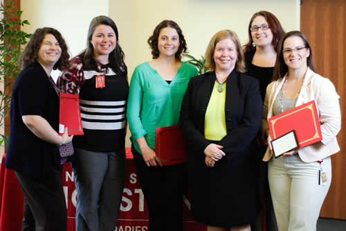 Dean Lisa German with the Outstanding Group Award recipients.