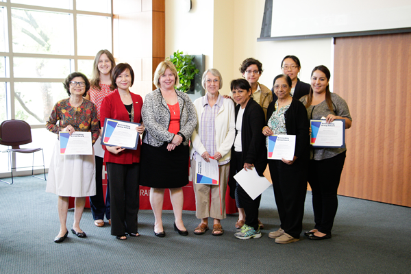 Dean Lisa German with the Outstanding Group Award recipients.