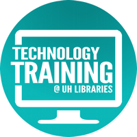 Technology training at UH Libraries is open to all students, faculty and staff.