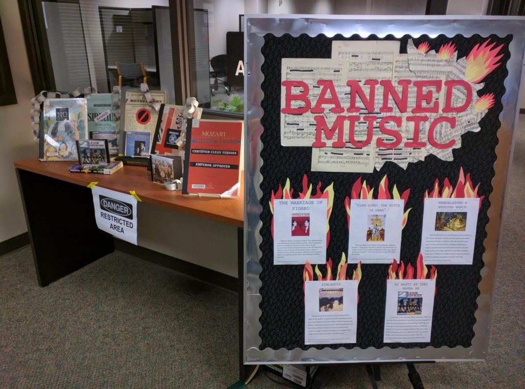Banned Music Display