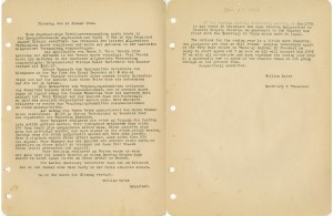 Houston Saengerbund meeting minutes reflecting the shift in language from German to English as the U.S. enters WWII