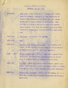 KUHT program schedule from May 26, 1953