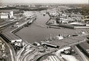 Houston Ship Channel, Turning Basin, from the James H. Branard Jr. Port of Houston Collection, University of Houston Libraries' Special Collections
