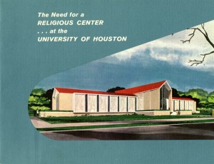 promotional material for the proposed Religion Center, from the UH Business Manager (McElhinney) Records