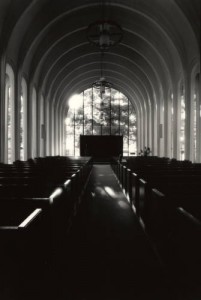 Interior, A.D. Bruce Religion Center, from the UH Photographs Collection