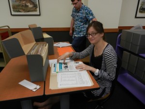The course was also open to advanced undergraduate students, one of whom is pictured here.