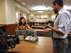 Hispanic Collections Archivist Lisa Cruces highlights the María Cristina Mena Papers for the cameras of Houston Public Media.