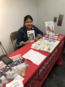 Elizabeth Cruces at the recent 15th annual Zine Fest Houston.